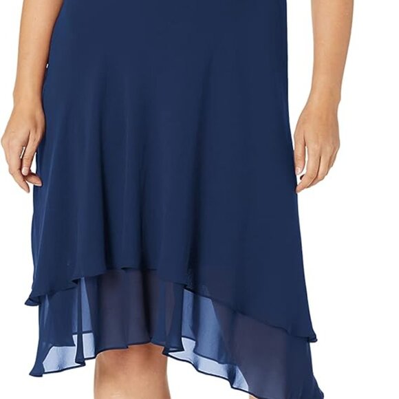 Embellished Tiered Mother of The Bride Gown with Jacket - Picture 6 of 8